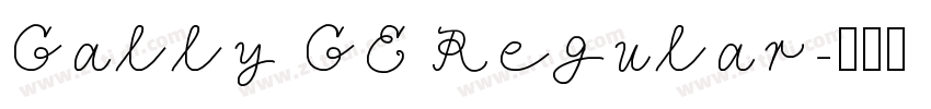 Cally CE Regular字体转换
